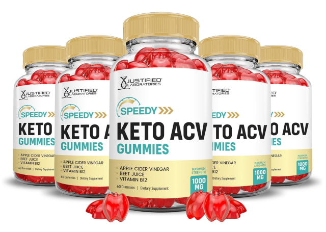 Justified Laboratories (5 Pack Speedy Keto ACV Gummies Advanced Formula 1000MG Speedy Keto Gummies A