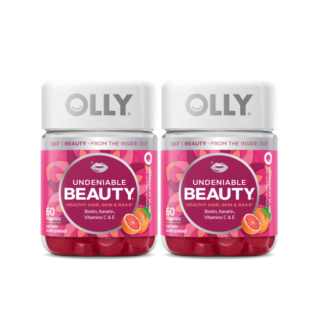 OLLY Undeniable Beauty Gummy, for Hair, Skin, Nails, Biotin, Vitamin C, Keratin, Chewable Supplement